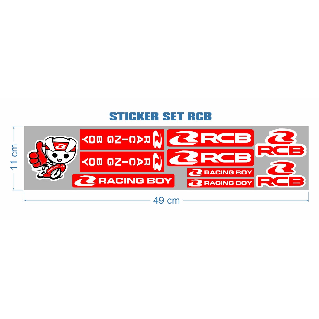 STICKER RCB SET