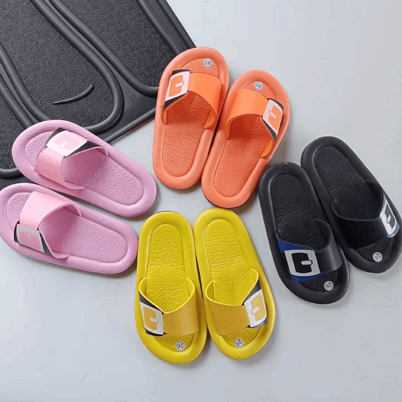 Sandal Selop Anak Print Gesper