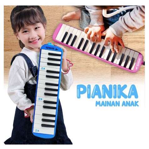 Pianika alat musik,piano tiup, Free Tas, ada gambar Nada