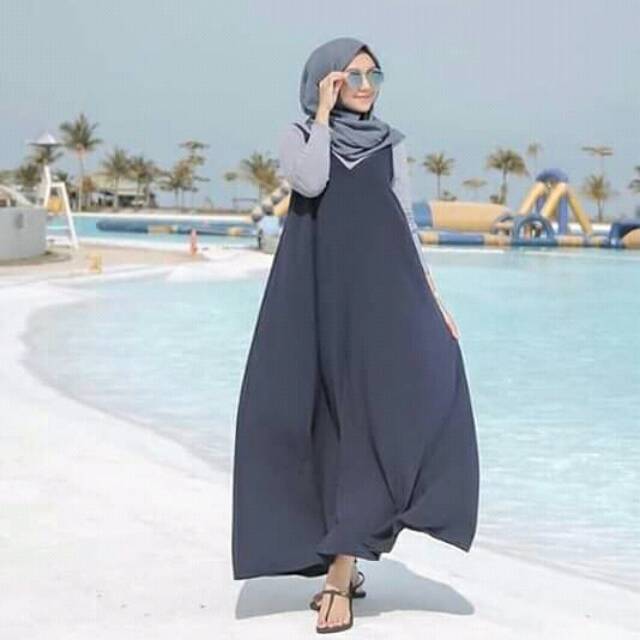 Elira set navy+inner+pashmina