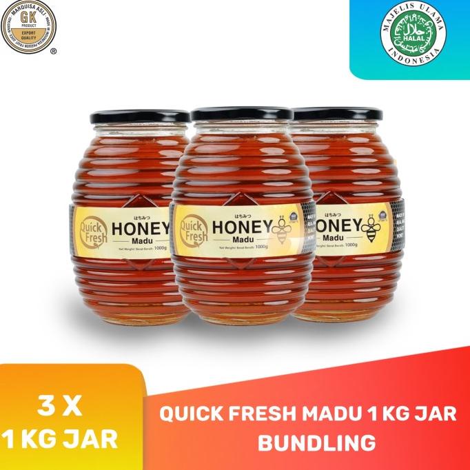 

[COD] Quick Fresh Madu Asli 3 x 1 kg Promo [COD]