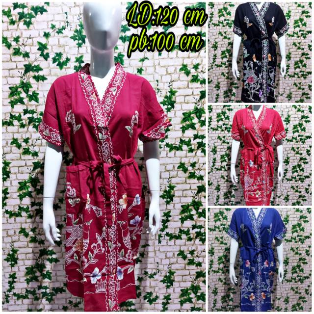 Daster kimono Kencana ungu Label Hitam
