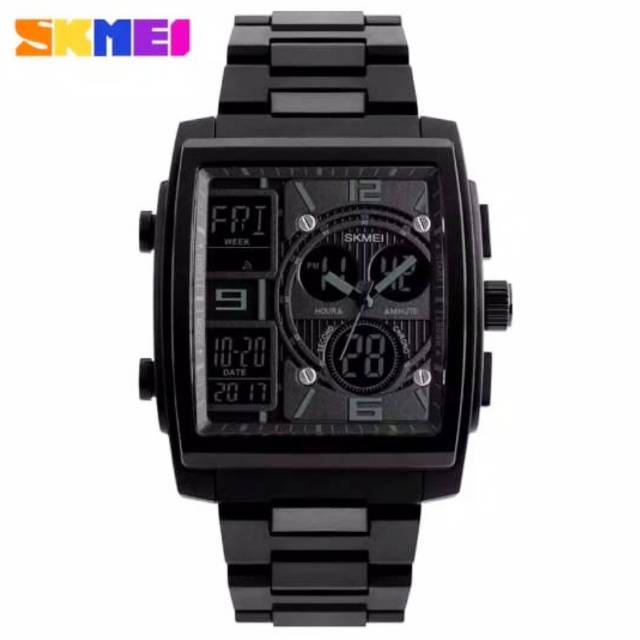 Viral!!! SKMEI Jam Tangan Pria Anti Air Warna Favorit - Fullblack