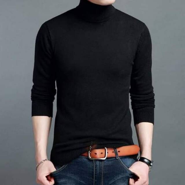 SWEATER Rajut polos PRIA Terbaru keren