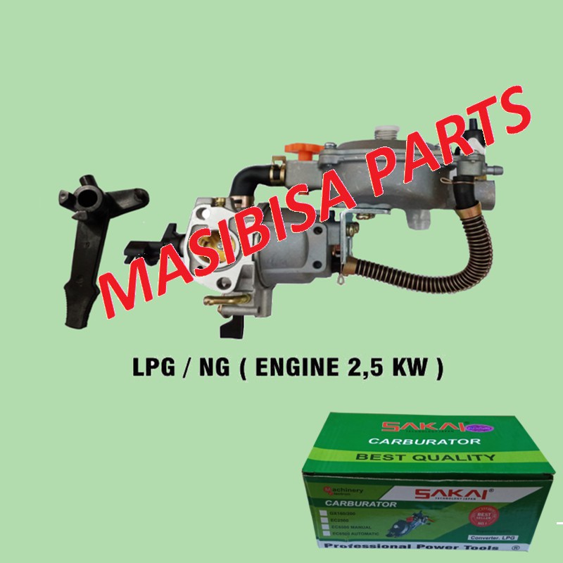 Karburator Lpg 168 2500, Car Converter Lpg 2,5 Kw