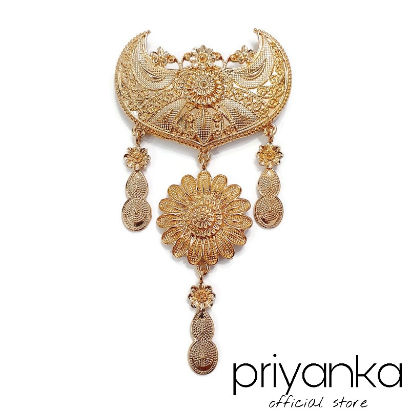 Bros Kebaya Etnik Kutubaru Susun 2/Bros Pesta Hijab Tingkat Tumpuk Yogja-Premium Gold