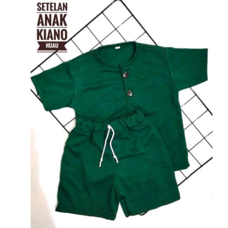 One set setelan stelan kiano pendek anak 1-5 tahun murah kekinian babyterry