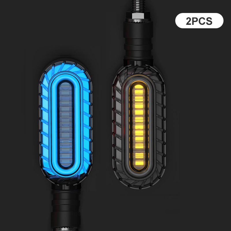 Lampu Sein / Rem / DRL LED 2 in 1 Universal M10 Untuk Motor