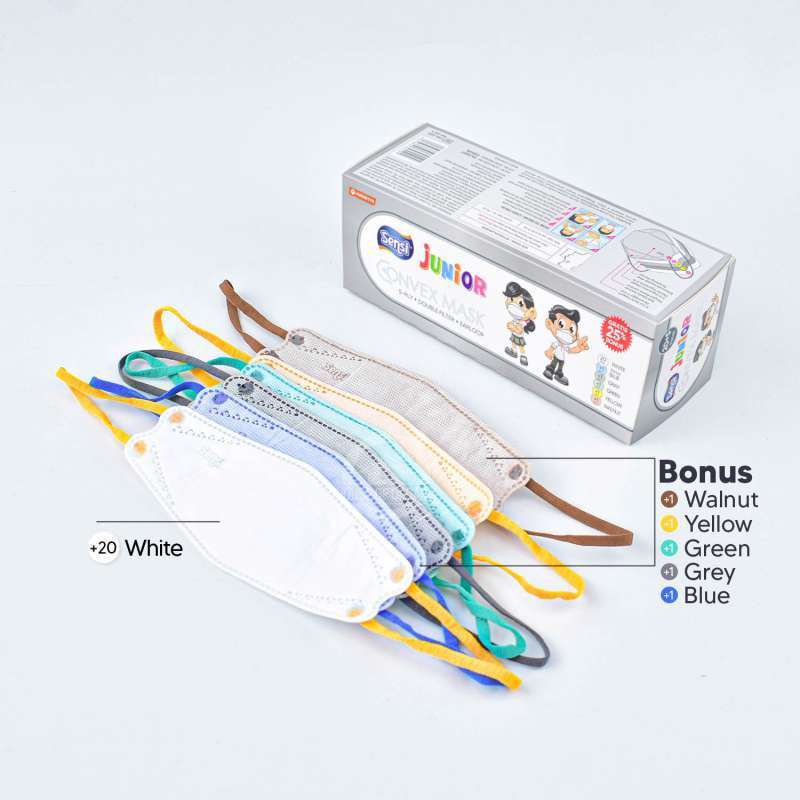 Masker Sensi Convex Junior Anak Surgical Mask Box