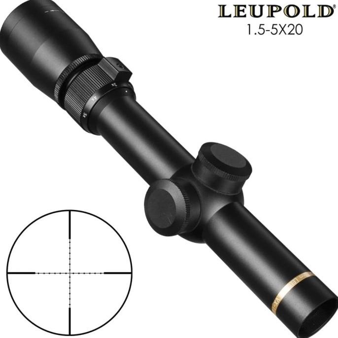 Teleskop Leupold VX III 1.5-5x20 Mildot Scope Buntung Leupold Mark VX Star Seller