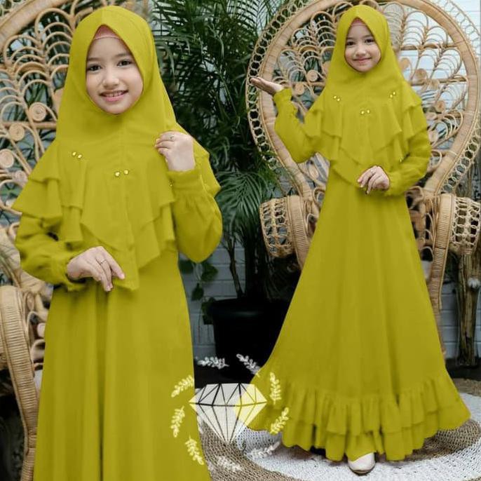 NK MARYANTI KIDS BAJU GAMIS ANAK PEREMPUAN USIA 9 - 10 TAHUN