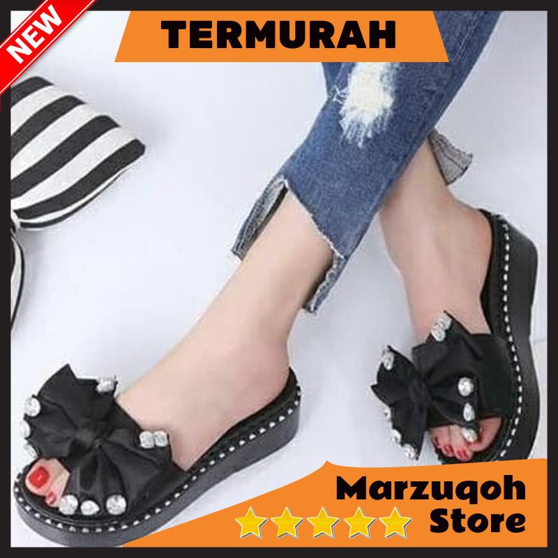 Sandal wedges | Sandal Wanita | Wedges | Wedges Wanita | Wedges Tali | Wedges Wanita Pita SDW313