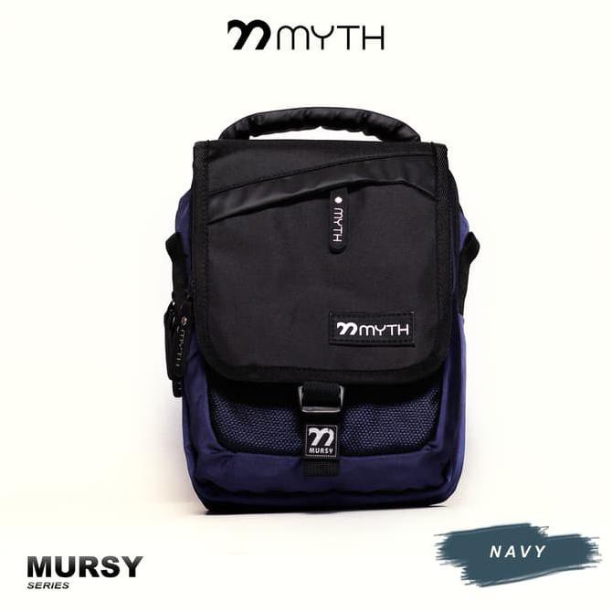 TAS KECIL - TAS SELEMPANG - TAS VAPE - TAS COWOK - TAS SAMPING - UNIK - Navy TERLENGKAP