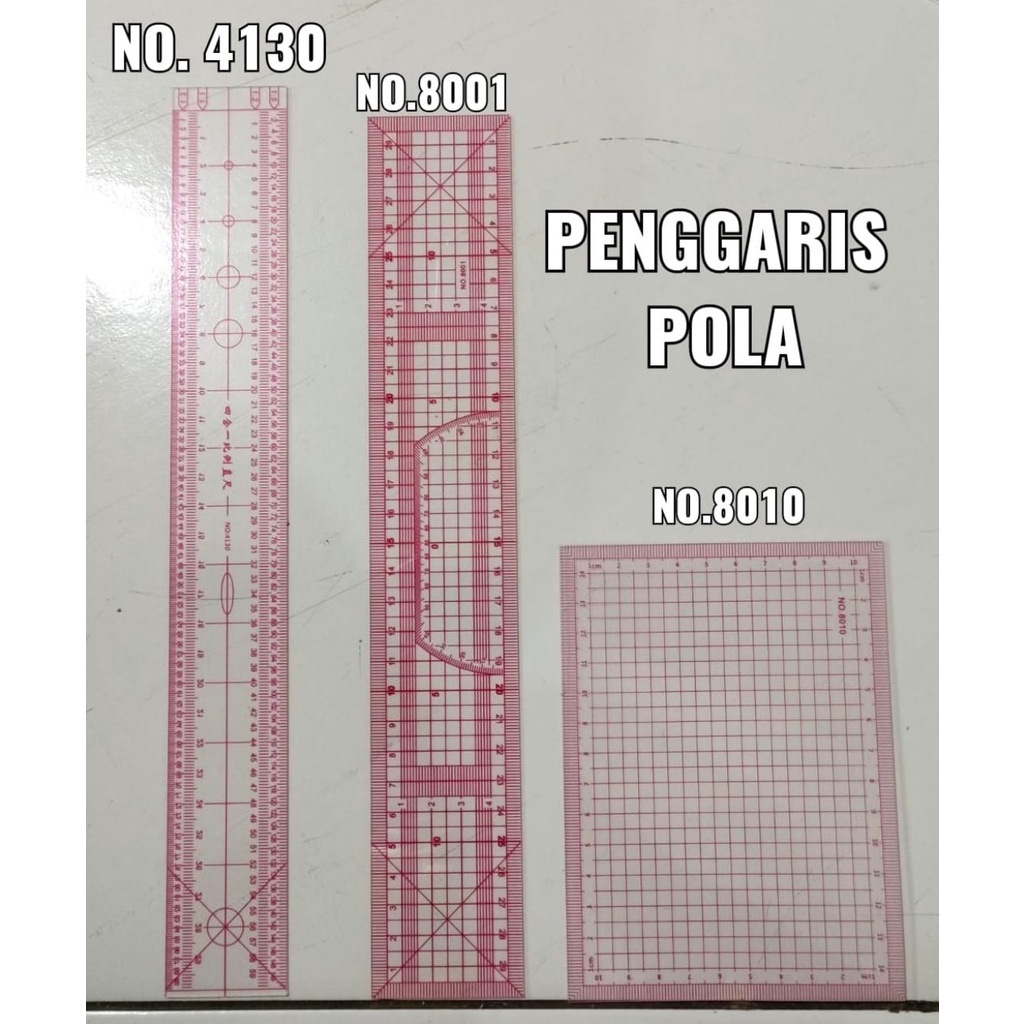 Penggaris Quilting No 8001 / Penggaris Pola Bahan / Penggaris Jahit