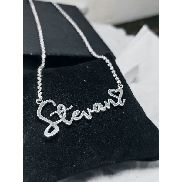 Kalung nama Perak custom nama 100% perak asli