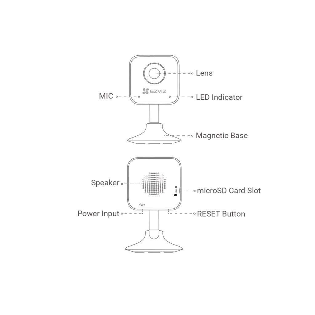 EZVIZ C1HC WIRELESS IP CAM 1080P H.265 INDOOR SMART IR FOR NIGHT VISION / GARANSI RESMI 1 TAHUN