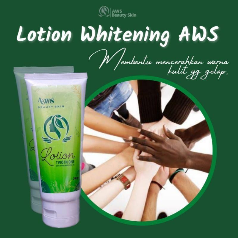 paket hemat lotion whitening + booster padat by AWS Beautyskin bpom