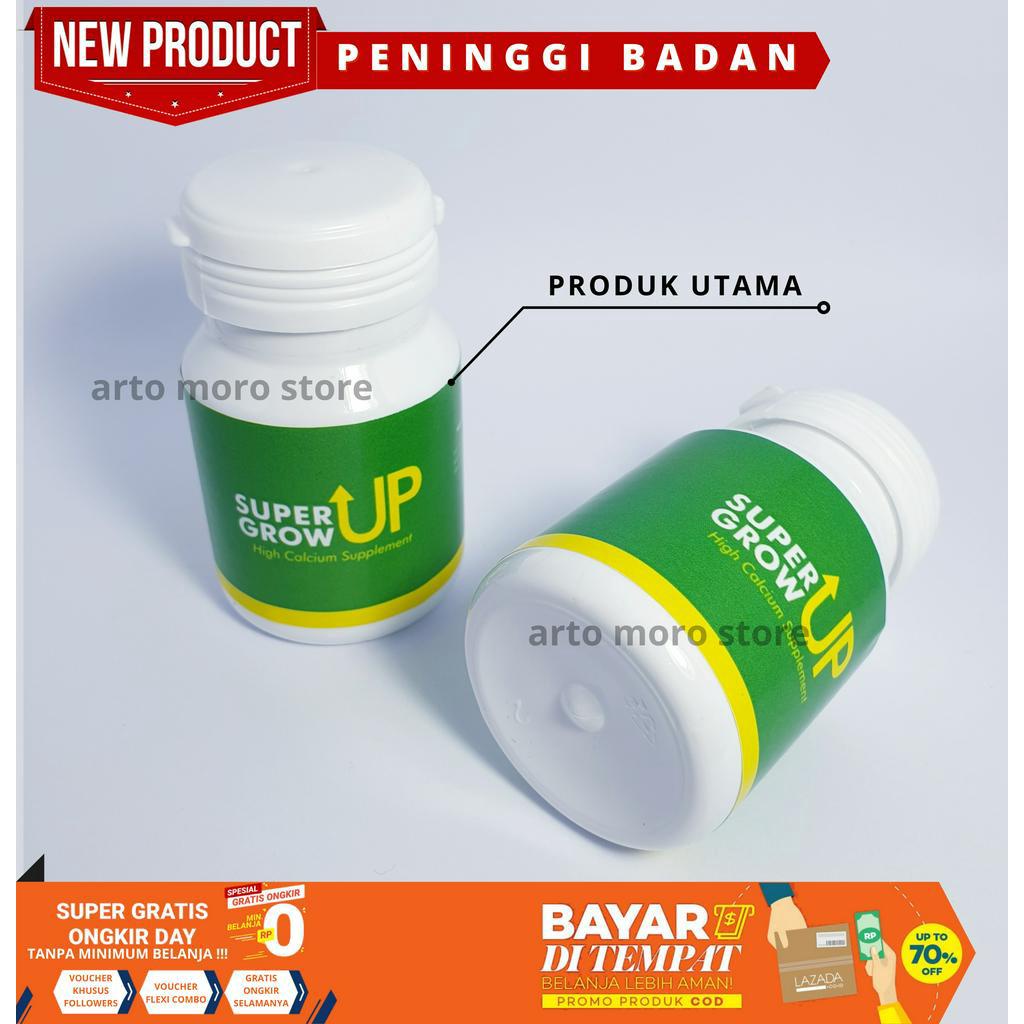 

SUPER GROW UP(3X) peninggi tubuh permanent/Peninggi Badan Tercepat/obat peninggi badan / susu tinggi