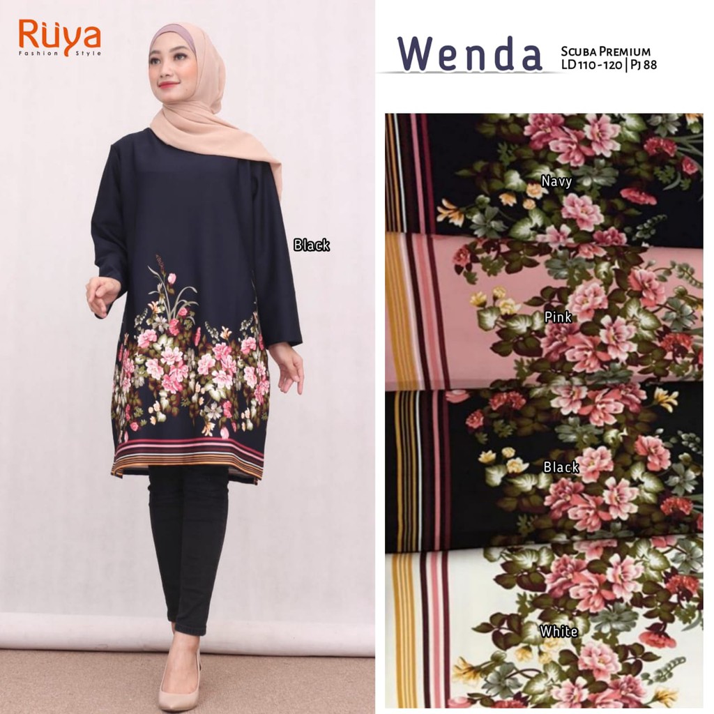 ORI HIJAB TUNIK - WENDA BLACK DINARA