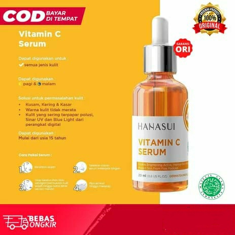 SERUM VITAMIN C HANASUI JAYA MANDIRI BOX ORANGE BPOM