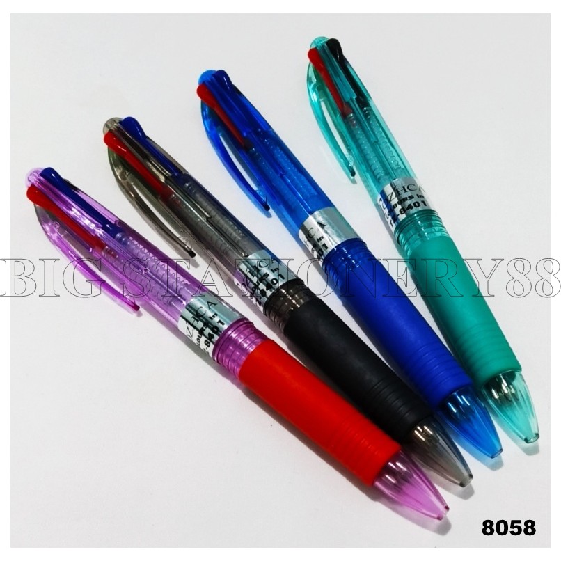 PULPEN / PENA / PEN 4 WARNA TEKAN TOZHCA TZ-8401