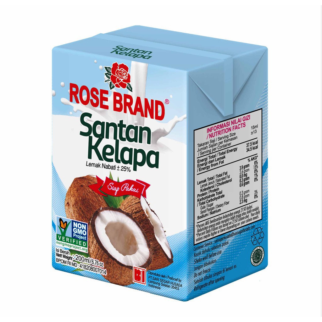 

Rose brand santan kelapa 200 ml