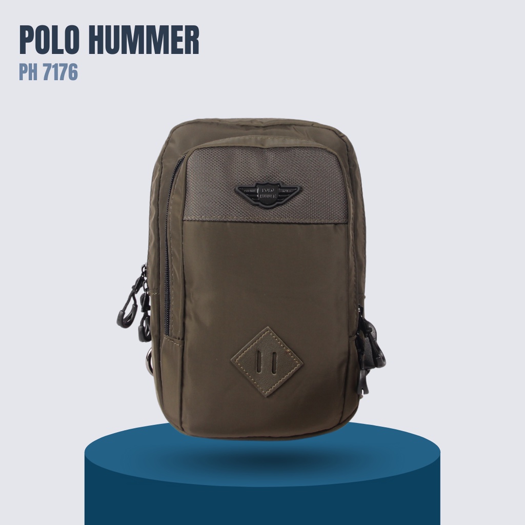 Tas Selempang Pria Crossbody - Men's Slingbag Splashproof POLO HUMMER