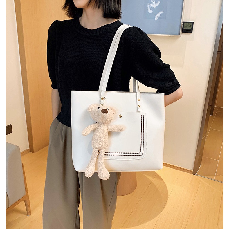 MV_Marvelouz MV111730 tas TOTE BAG 2IN1 free boneka wanita import terbaru 1kg bisa 2 tas GT1730