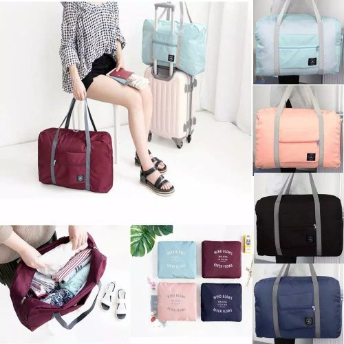 Tas Travel Lipat Besar Hand Carry Luggage Bag Anti Air Waterproof Fold Bag Organizer A50