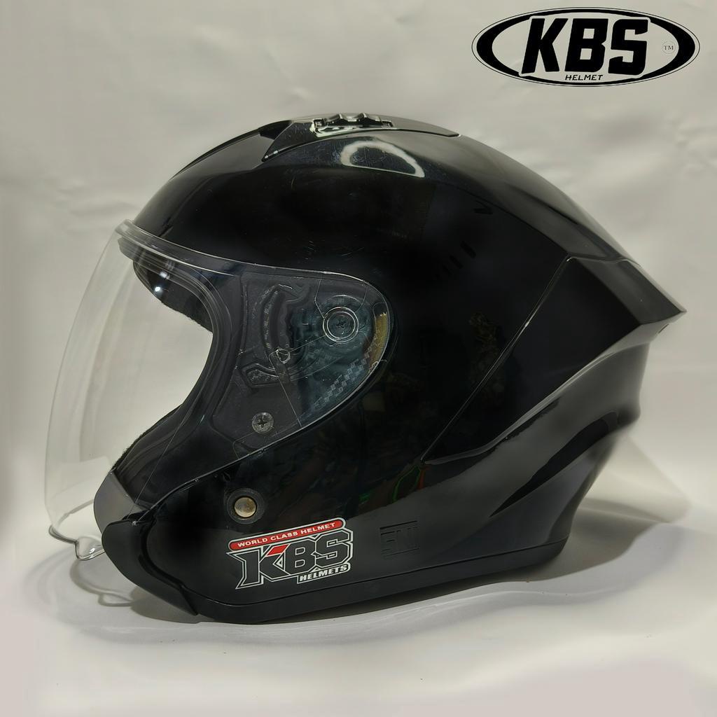 Helm Half Face KBS HAKAI KYRZ HITAM GLOSY / HELM PREMIUM UNTUK PRIA DAN WANITA DEWASA COD