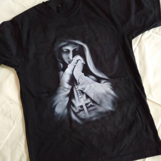 Kaos Rohani Katolik INCREASE - Rosario Hitam