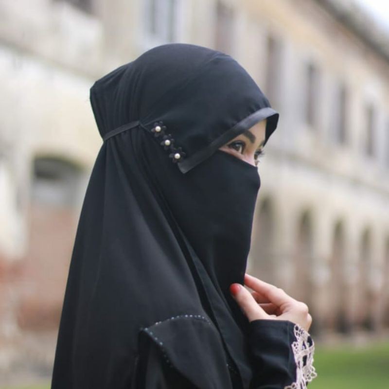 Niqab Cadar Milaya Seena Niqob Murah Bahan Halus