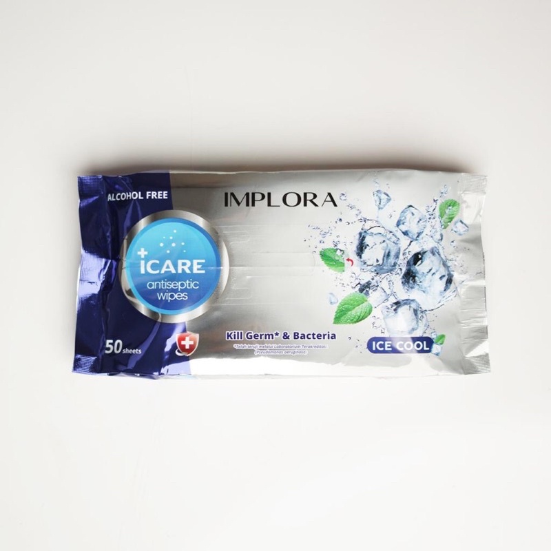 IMPLORA Antisaptic hand wipes isi 10s