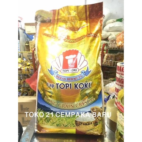 

Beras Cap Topi Koki Long Grain Crysral 10KG | Beras Premium Gold 10 KG