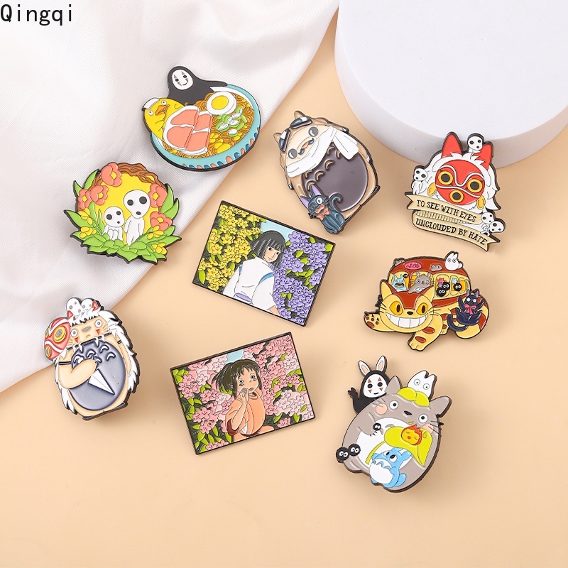 Bros Pin Enamel Desain Anime Spirited Away Totoro Untuk Koleksi