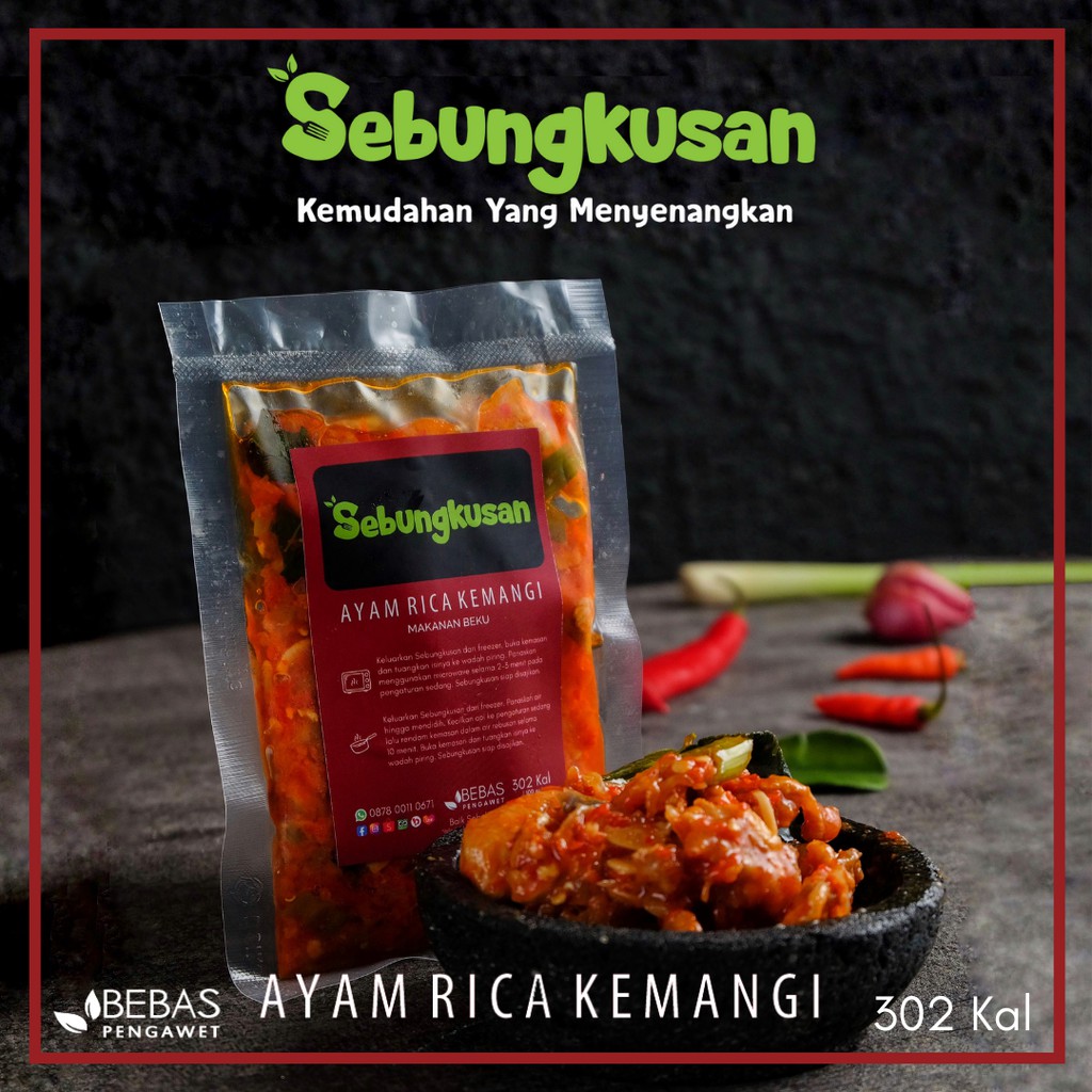 

Sebungkusan Regular - Frozen Food Ayam Rica Kemangi - Porsi 100 G