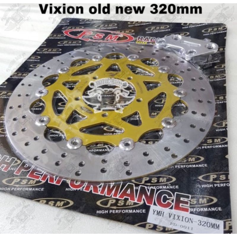 Piringan Cakram Depan Vixion PSM Racing + Breket Floating Besi original 320mm