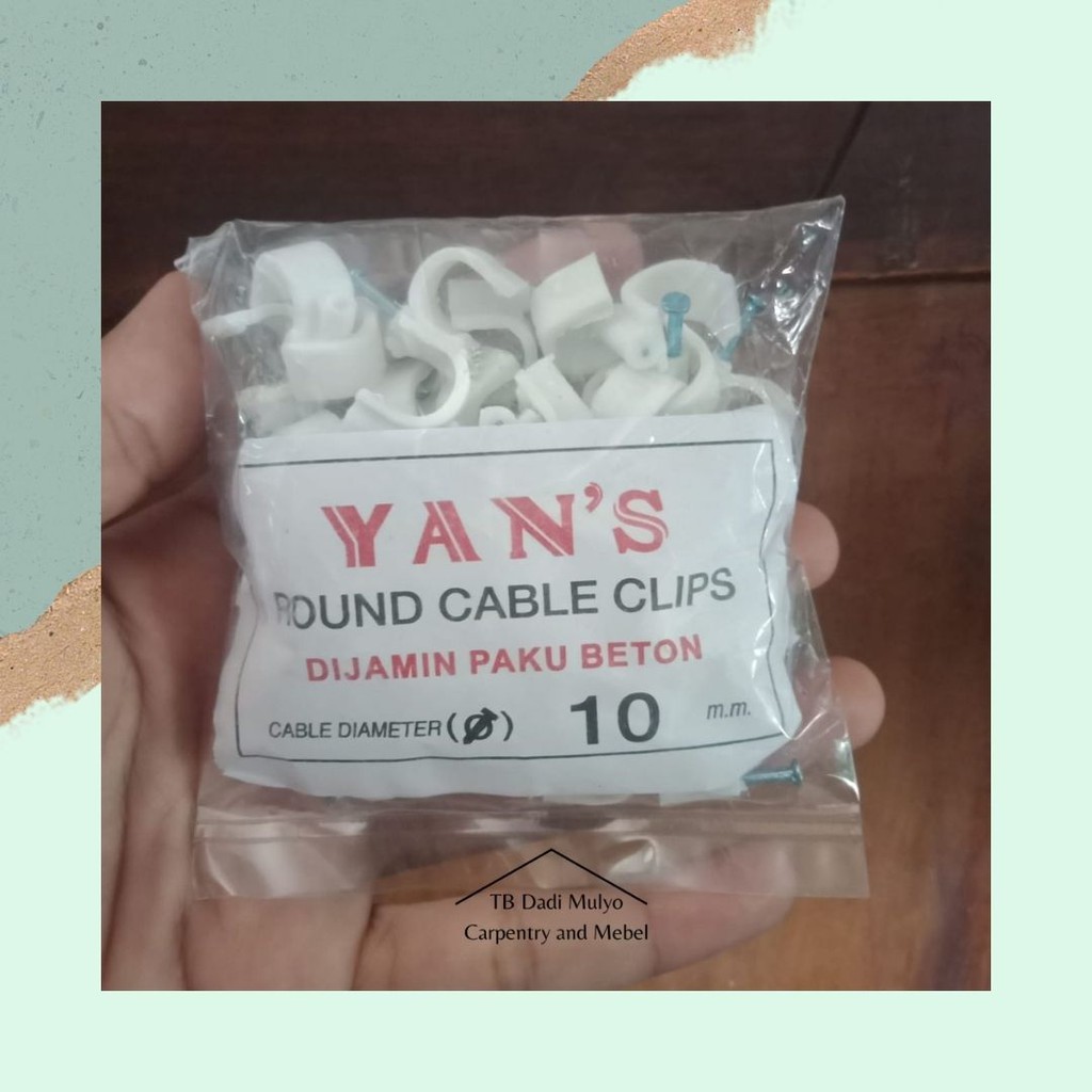 Klem Kabel No 10 Paku Beton Merk Yans / Klem Kabel / Paku Beton Kabel No 10
