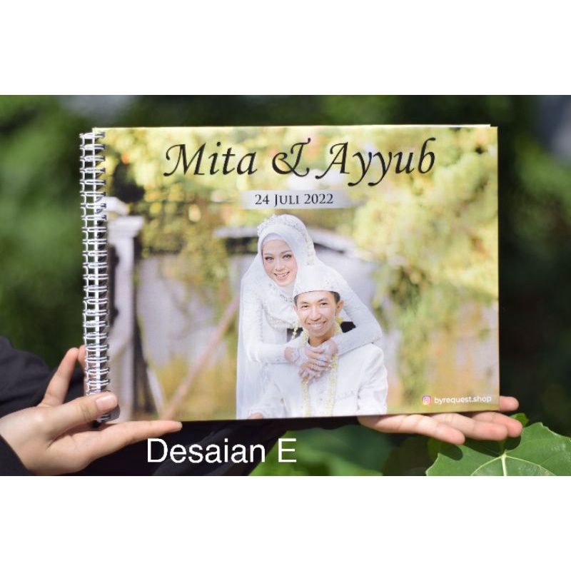 

buku tamu pernikahan hard cover PO 1 Hari