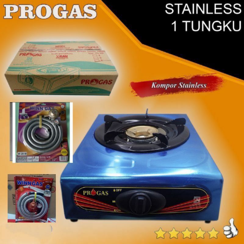 kompor progas 1 TUNGKU + Free selang gas paket  Winn Gas