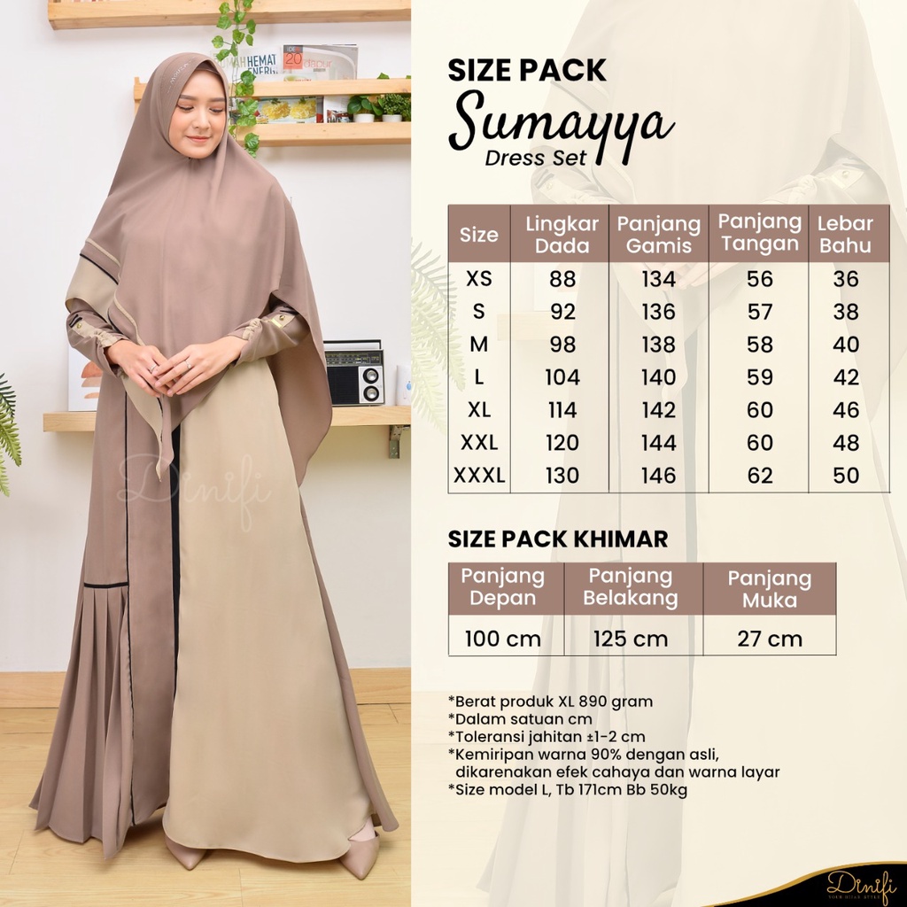 GAMIS SUMAYYA DREES Set by MOUZA INDONESIA