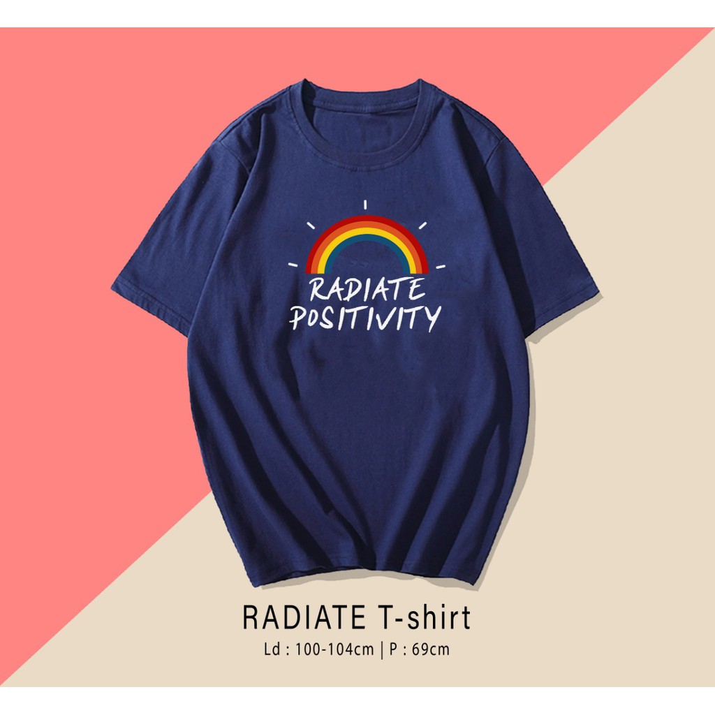 POSITIVITY  / TERMURAH BAJU KAOS KATUN WANITA LENGAN PENDEK / TUMBLR TEE