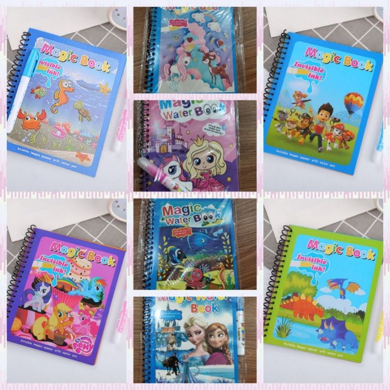 Mainan Buku Gambar Ajaib Magic Water Motorik Anak