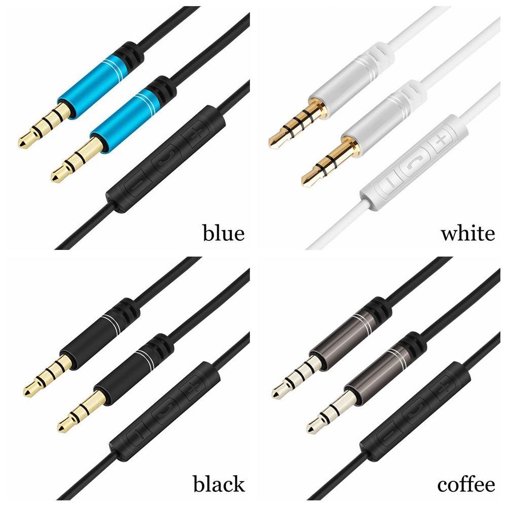 POPULAR Populer Kabel Audio 3.5mm Kontrol Volume Mobil Earphone Headphone Cord