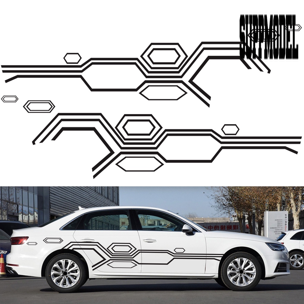 Stiker Decal Motif Tulisan Sport Tahan Air / Panas Untuk Dekorasi Pintu Samping Mobil DIY