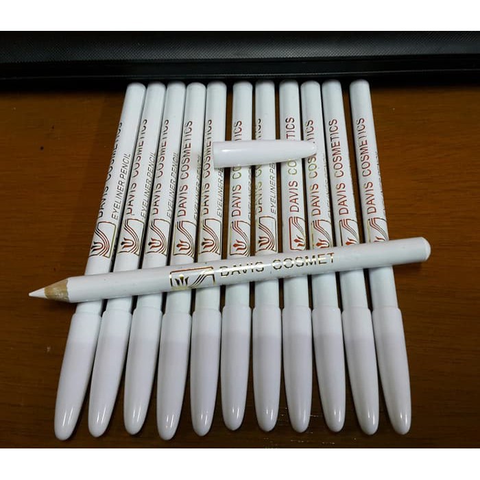 DAVIS PENSIL ALIS PUTIH- PENSIL KUKU PUTIH / PENSIL NAIL WHITE / EYELINER PEN WHITE