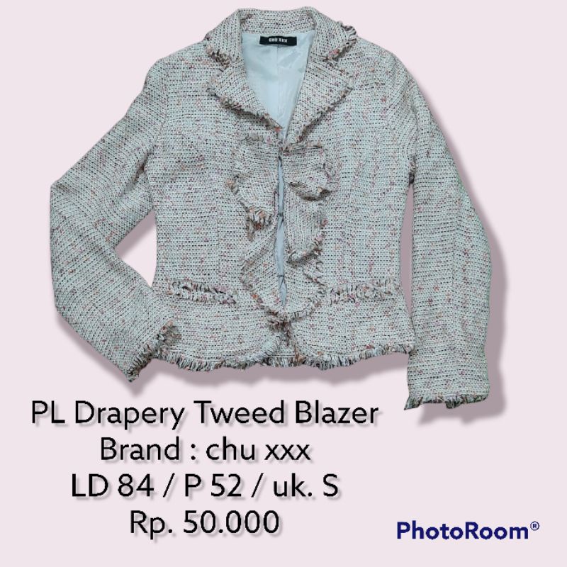 PL Drapery Tweed Blazer CHU XXX