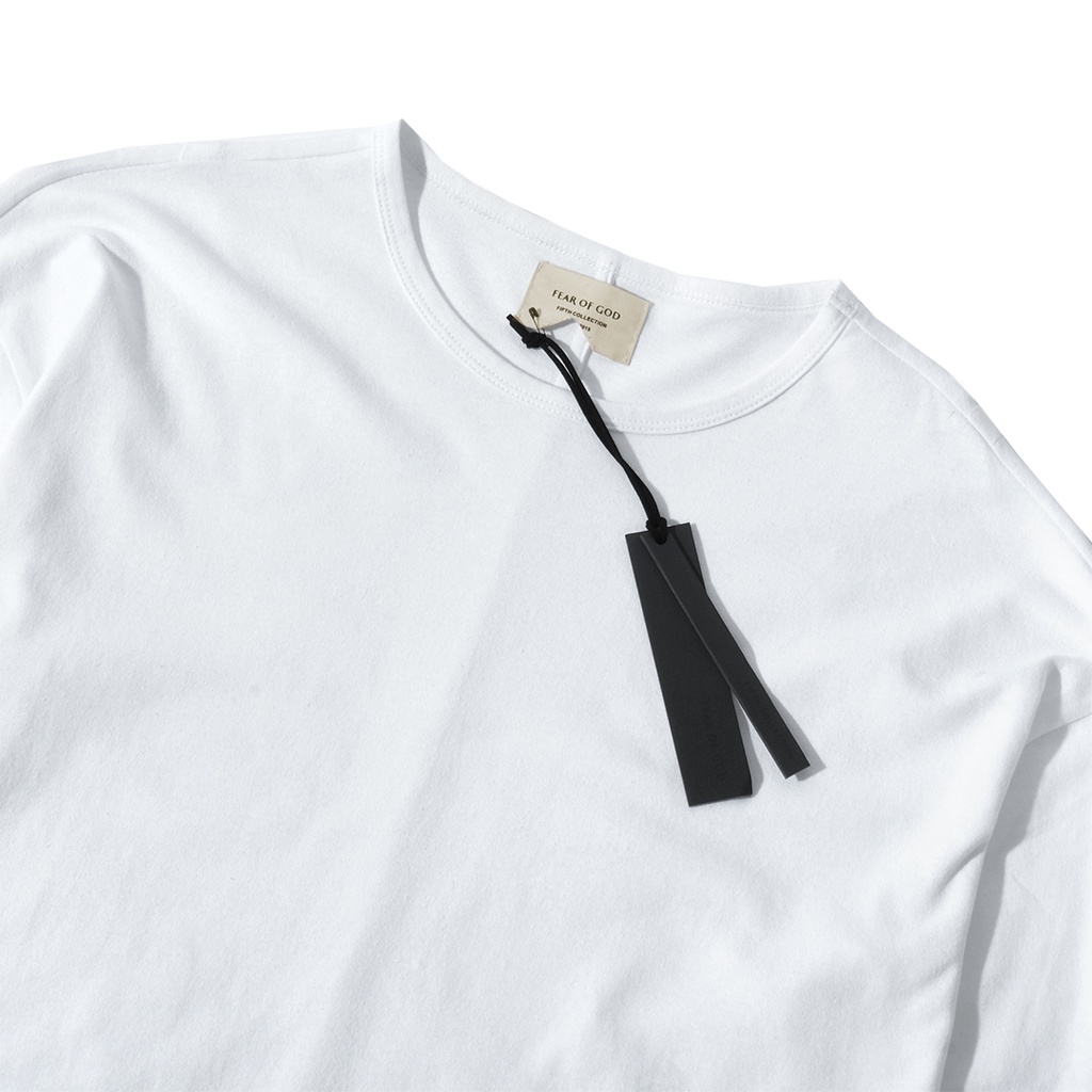 FOG Fifth Collection 2014-2015 Plain Long Sleeves T-Shirt White