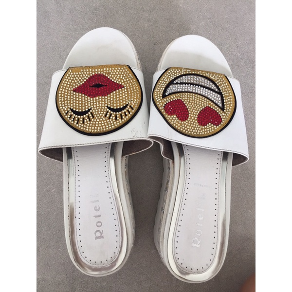 Rotelli wedges emoticon heel 7 cm size 38 preloved minus dus