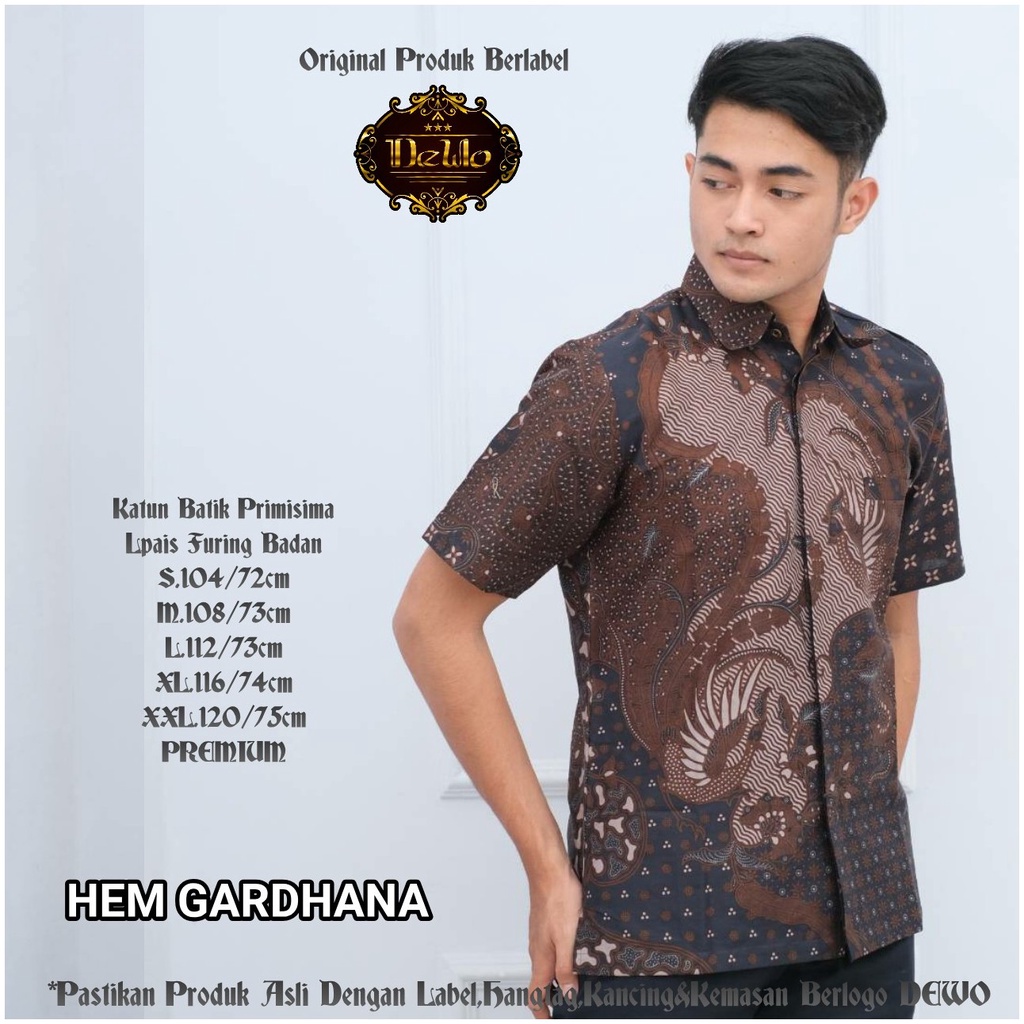 GARDHANA DEWO BATIKSOLOAMANAH KEMEJA BAJU BATIK PRIA SOLO LENGAN PENDEK PANJANG LAPIS FURING ATASAN BATIK PREMIUM MODERN KATUN HALUS URAGA NUMATYA BRATAJAYA HARJUNOSOSRO NARAYA PRADANA DEWANDRA NITISARA DAMAR MAHIDARA ANDROMEDA BAYUAJI JANARDANA BUWANA